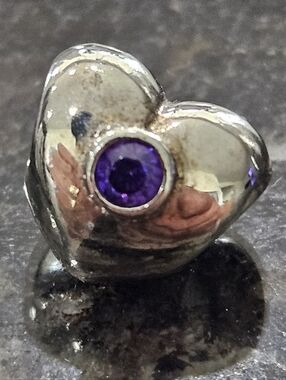 Pandora Silver Heart Charm No. 790134